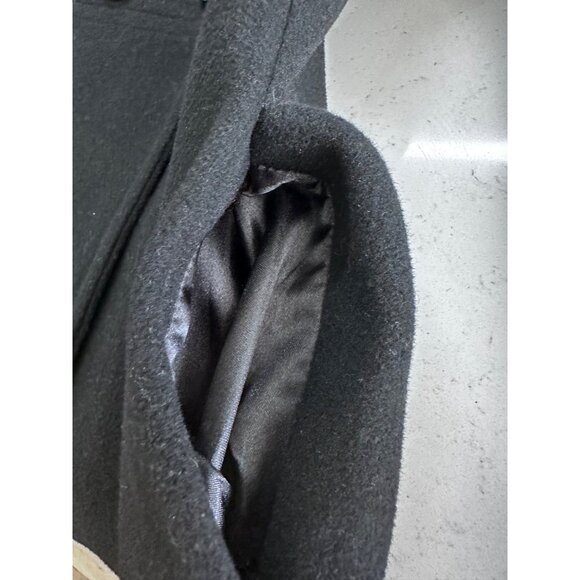 Express Black Wool Blend Double-Breasted Peacoat XS Womens Jacket - Picture 12 of 12